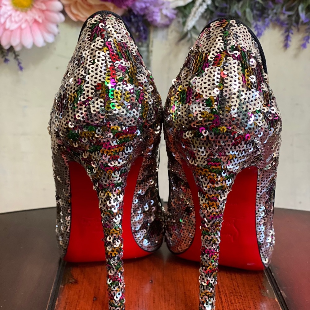 Multi Color Sequins Heels Christian Louboutin - image 6